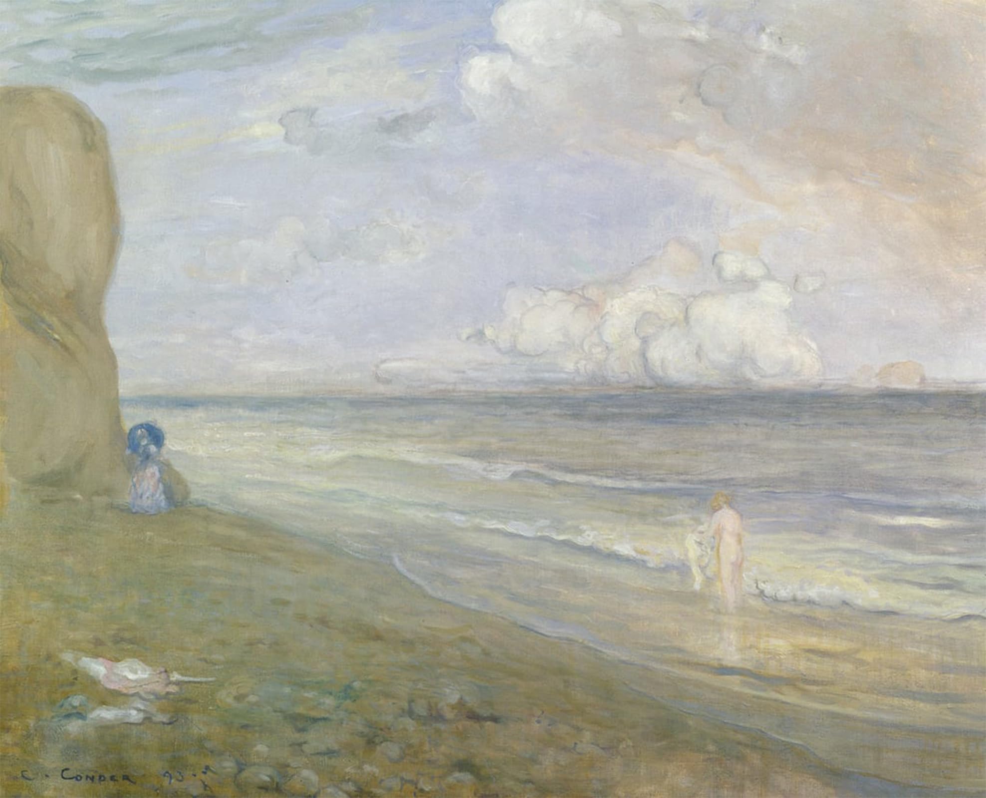SERENDIPITP Aesthetic Poster Photo Wall Print Retro Picture Cliffs Dieppe by Charles Edward Conder Modern Wall Artwork for Home Decor 60x90cm