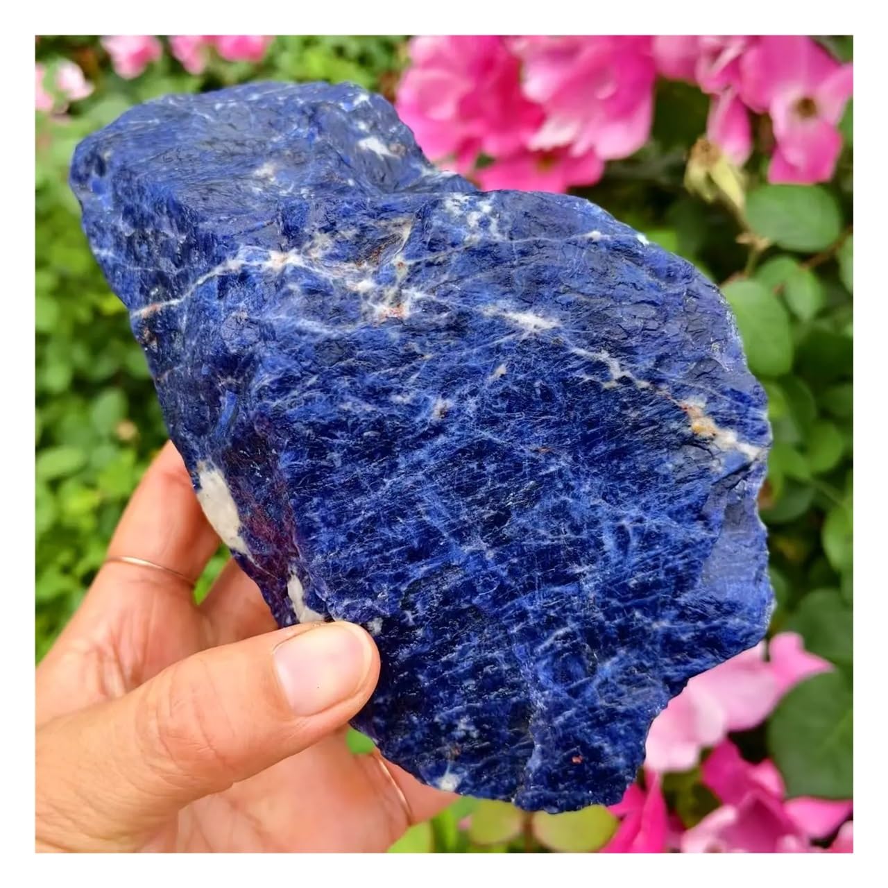 1 stücke 500-600g Blau Natrium Stein Grobe Rock Quarz Kristall Erz Gemstone Stone