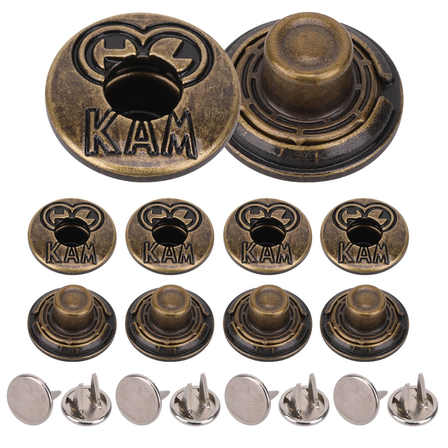Bouton Jean Perdu ? Réparez sans Coudre avec ce Lot de 100 Boutons Métal Réglables