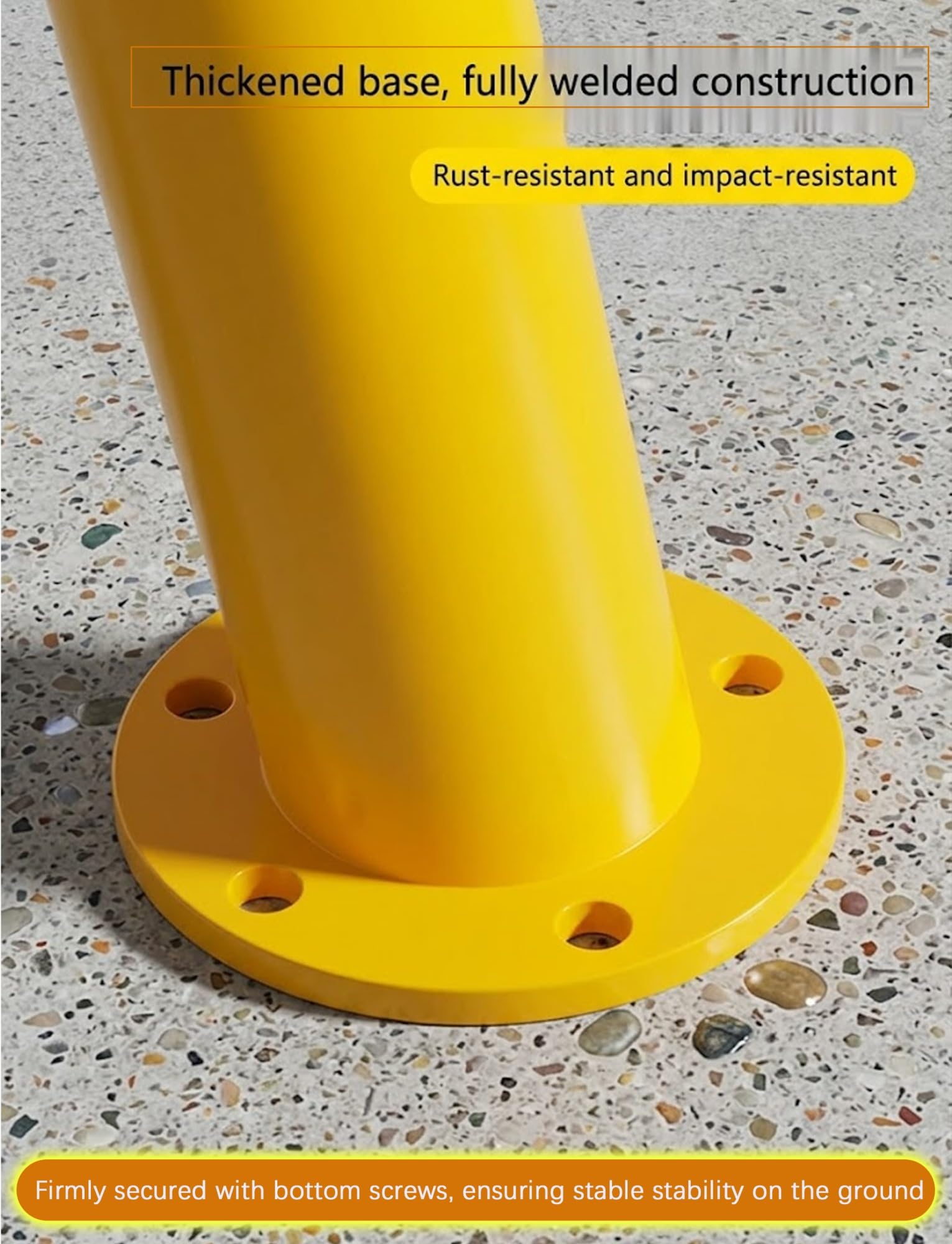 Dissuasore di sicurezza a forma di U, palo di parcheggio anti-collisione per la protezione del veicolo, ideale per magazzini e aree di parcheggio, design durevole e affidabile
