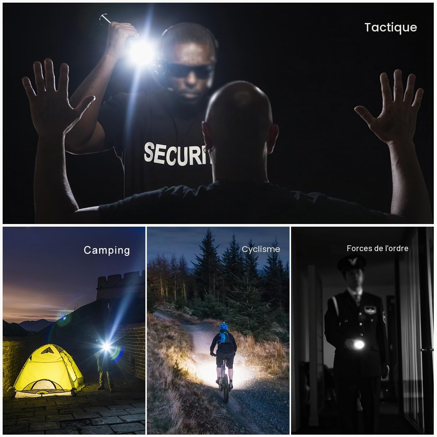 KLARUS XT1A Lampe de poche tactique rechargeable - 1000 lumens, autonomie de 37 heures, 2 modes programmables, réglages tactiques et extérieurs
