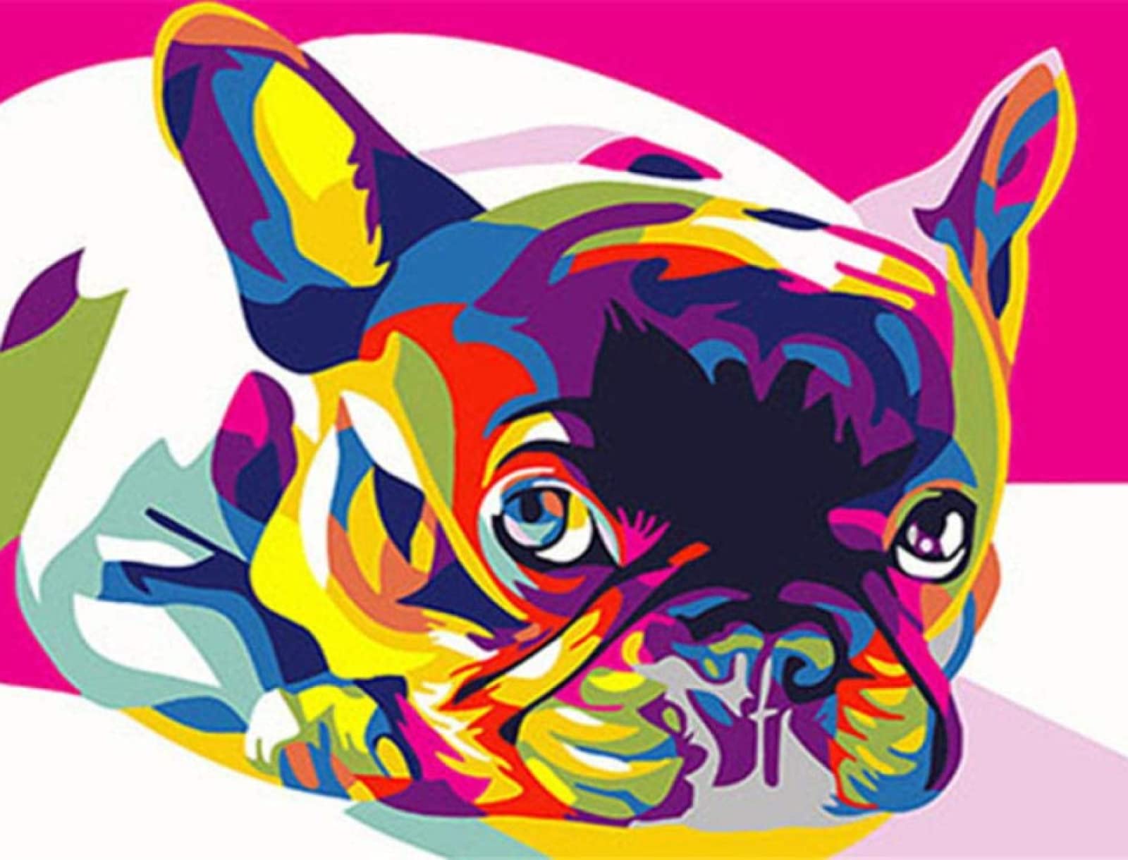 Sanzez Liwr075 Diamond Painting,French Bulldog,5D Diamond Art Kits For Adults,Mosaic Crystal Craft Kits For Home Wall Decor 30X40cm