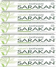 6 x Sarakan Nature’s Toothpaste (50 ml) | Vegan Toothpaste | Fluoride Free | Suitable for Adults and Children