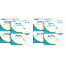 Winner Alcohol Wipes Individually Wrapped, 6" x 4" Large Prep Pads with 70% Isopropyl Alcohol, Essential for First Aid, Home and Laboratories, 4-Ply, 200 Count Pack of 2