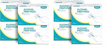 Winner Alcohol Wipes Individually Wrapped, 6" x 4" Large Prep Pads with 70% Isopropyl Alcohol, Essential for First Aid, Home and Laboratories, 4-Ply, 200 Count Pack of 2