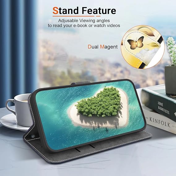 Wallet Case for Realme GT Neo 3 Flowers Print Card Slot Butterfly
