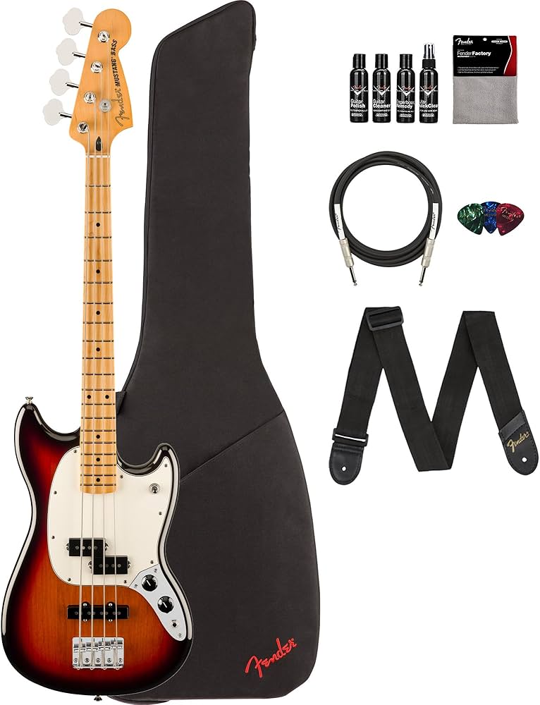 Amazon.com: Fender Player II Mustang Bass PJ - 3-Color Sunburst
