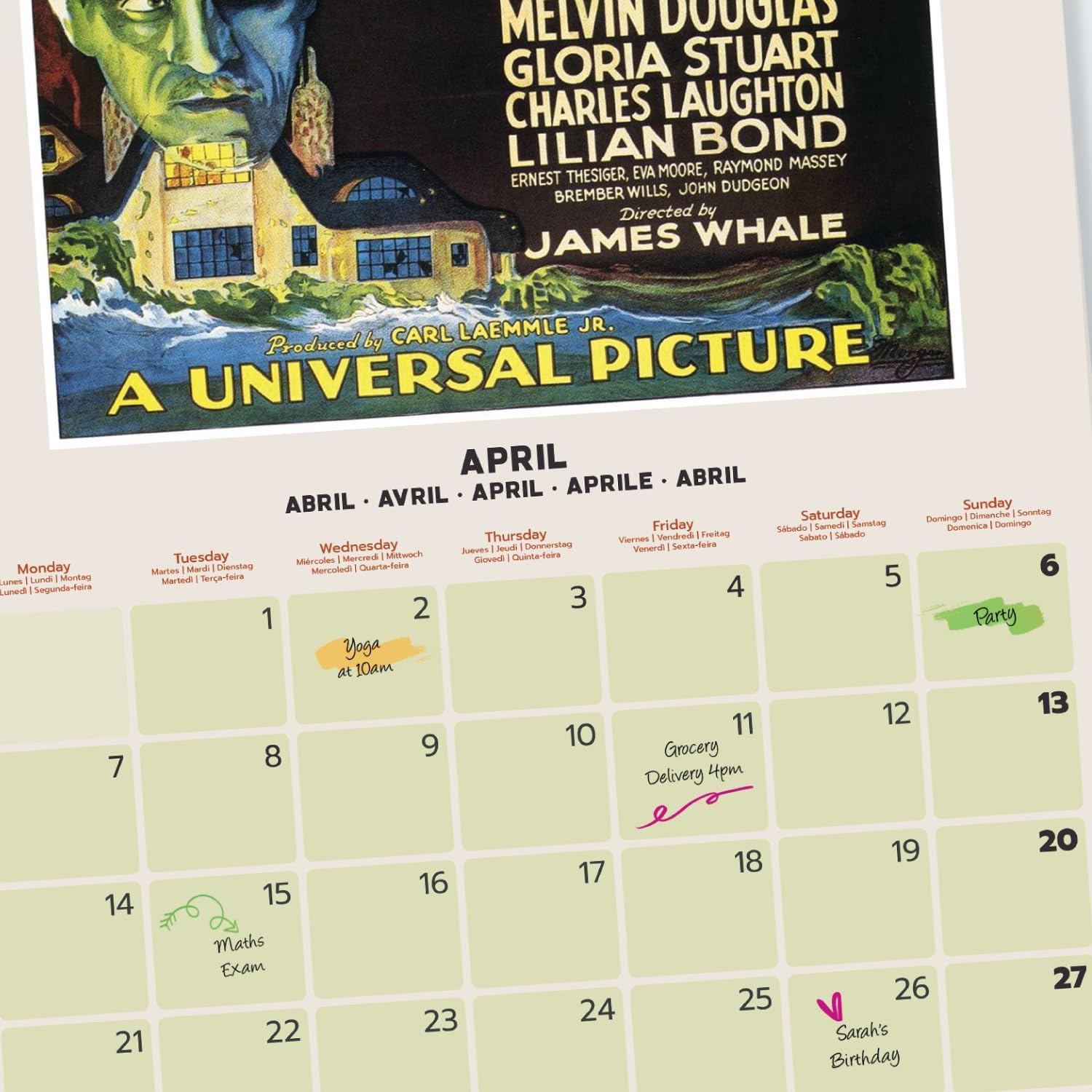 Grupo Erik Wall Calendar 2025 - Retro Sci-Fi | 12" x 12" Square Calendar 2025, Wall Planner 2025, Family Planner Calendar 2025 | Film Calendar 2025, Scifi Movies 6 71Puj+kdyvL. AC SL1500