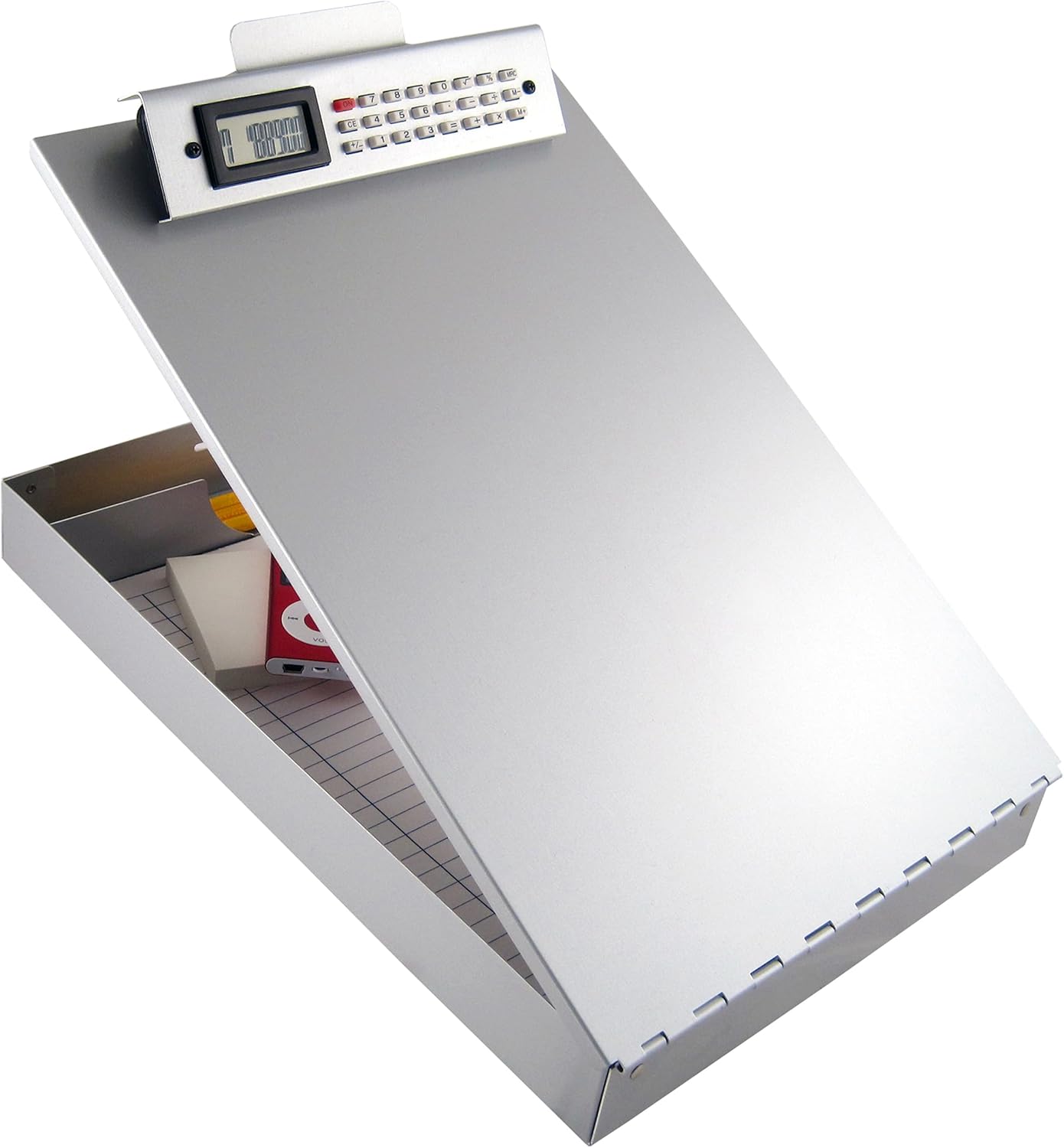 Saunders Recycled Aluminum Redi-Rite Storage Clipboard with Calculator Clip, Letter Size, 8.5 x 12-Inches (11025)