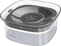 Bebedouro Automático Pelo Seco 2L PETYC Premium Design, 20x11 cm, Raças de Pelo Longo (Cinza)