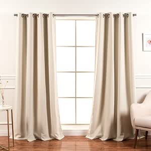 Best Home Fashion Blackout Curtain 2 Panels - Premium Thermal Insulated Window Treatment Blackout Drapes for Bedroom - Antique Bronze Grommet Top - 52