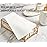 FOCUSLINE 100 Disposable Bathroom Napkins, Linen-Feel Paper Guest Towels, Soft and Absorbent Paper Hand Towels Party Napkins for Bathroom, Kitchen, Dinner, or Event, White, 12 x 17