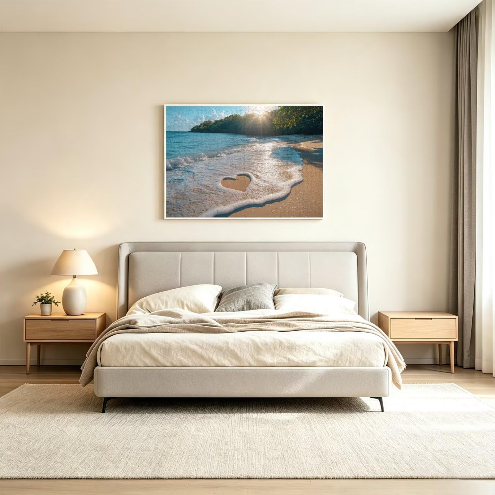 Puzzle 3000 Pièces Adultes Plage Puzzles Classiques Amour, n-201