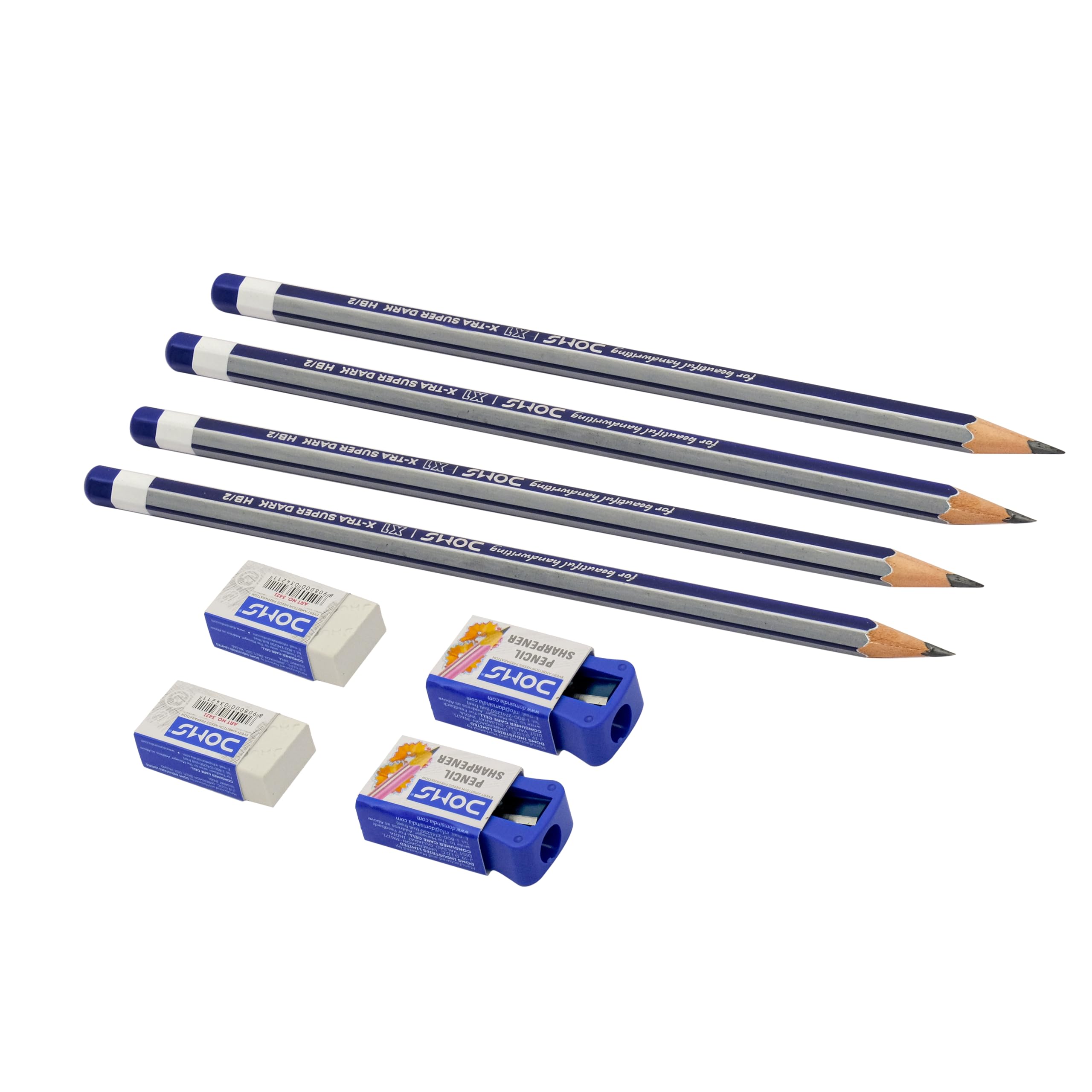 DOMS X1 PENCIL 50 PCS PENCIL SIPPER, Black