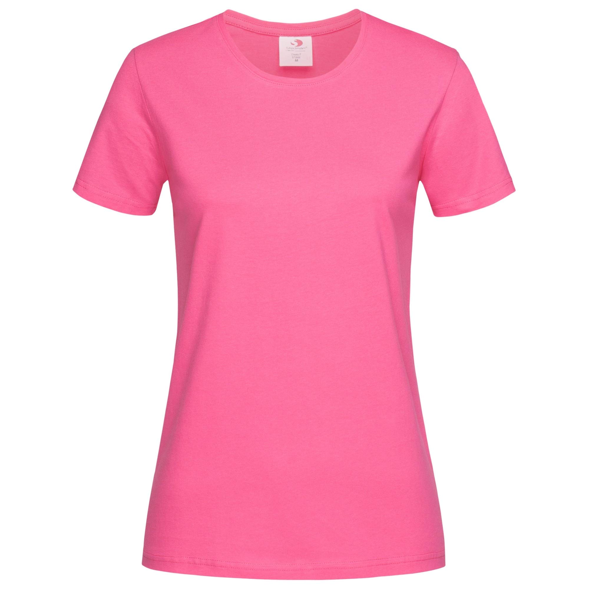 Stedman Apparel Women's Classic-T/ST2600 Regular Fit Short Sleeve T-Shirt, Sweet Pink, Size 10 (Manufacturer Size:Small)