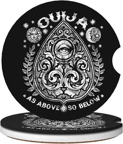 Miniatura 17 de Posavasos absorbentes para portavasos de automóvil, paquete de 2 posavasos universales antideslizantes de cerámica para mujeres y hombres de 2.56