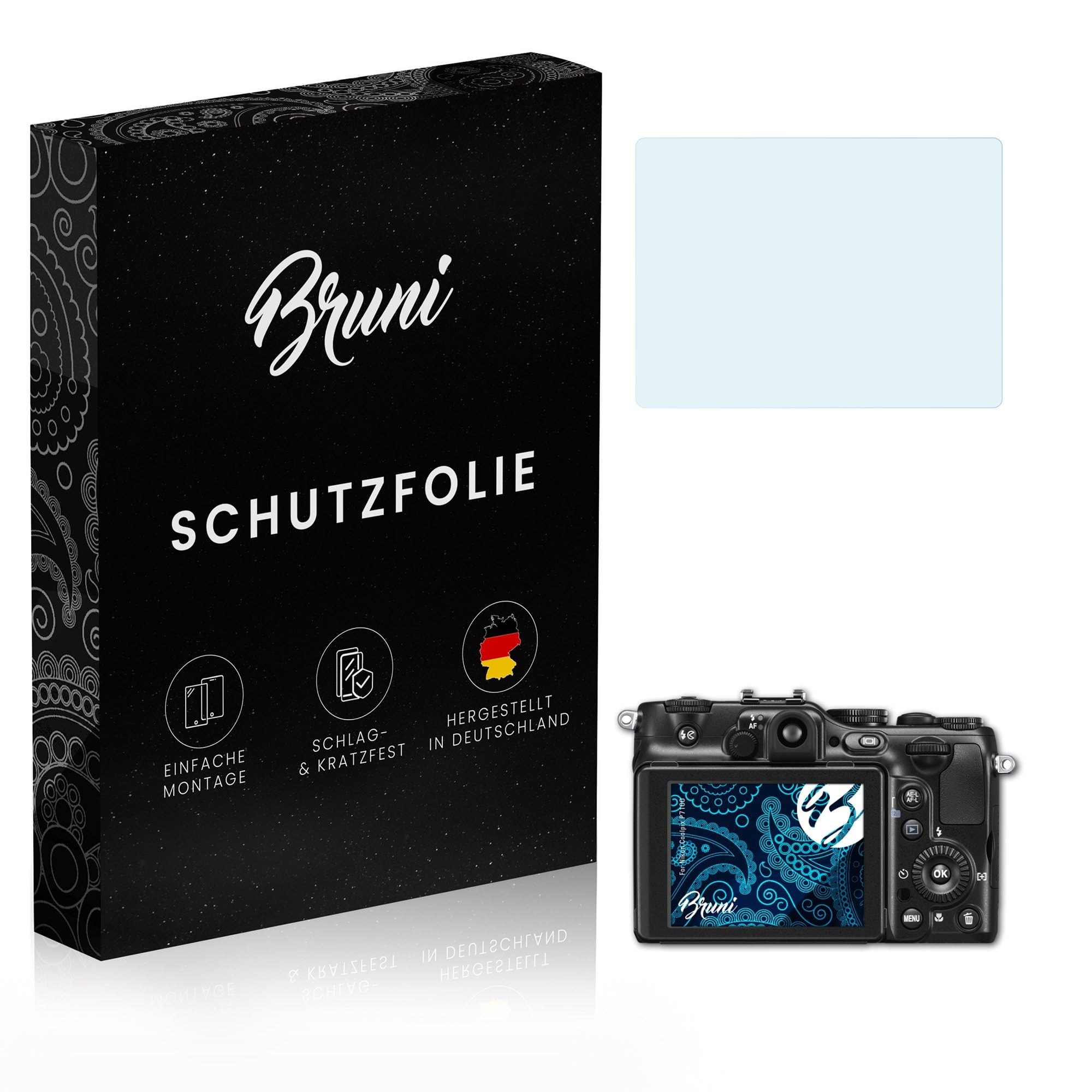 Displayschutzfolie Für Nikon Coolpix P1000 – 2x Glasklar, Kratzfest, Blasenfrei Anbringbar, Made In Germany