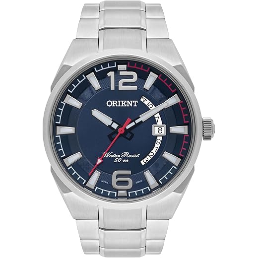 Relogio Masculino Orient Prata Com Data MBSS1336 D2SX