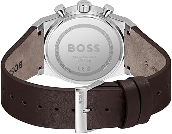 BOSS Chronograph Quartz Watch for Men Candor Chrono Collection - Available with Stainless Steel Bracelet, Leather or Silicone Strap