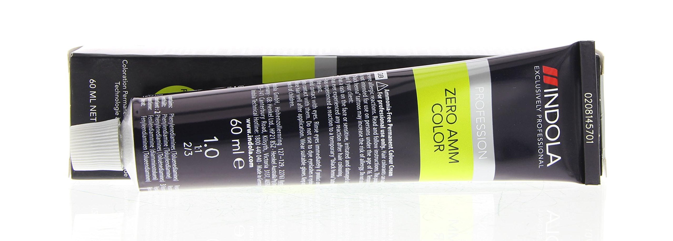 Indola Profession Zero Amm Color Permanent Tinte sin amoniaco # 06.7 rubio oscuro violeta 60ml