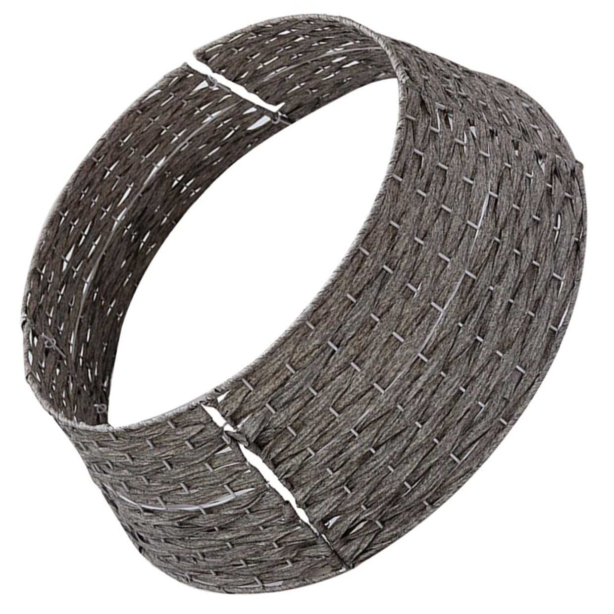 OSALADI Gonna Intrecciata in Rattan per Albero di Natale, Copri Base Grigio Piccolo Supporto per Alberi Artificiali, Adatta per Decorazioni Natalizie e Ambienti Festivi
