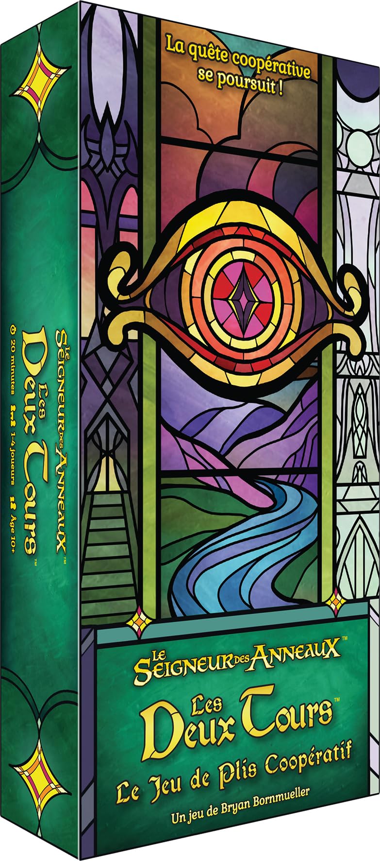 Asmodee - The Lord of the Rings - The Two Towers: The Cooperative Fold Game - Office Dog - Cooperative Card Game - 1/4 Players - Ages 10+ - 20 Min - VF