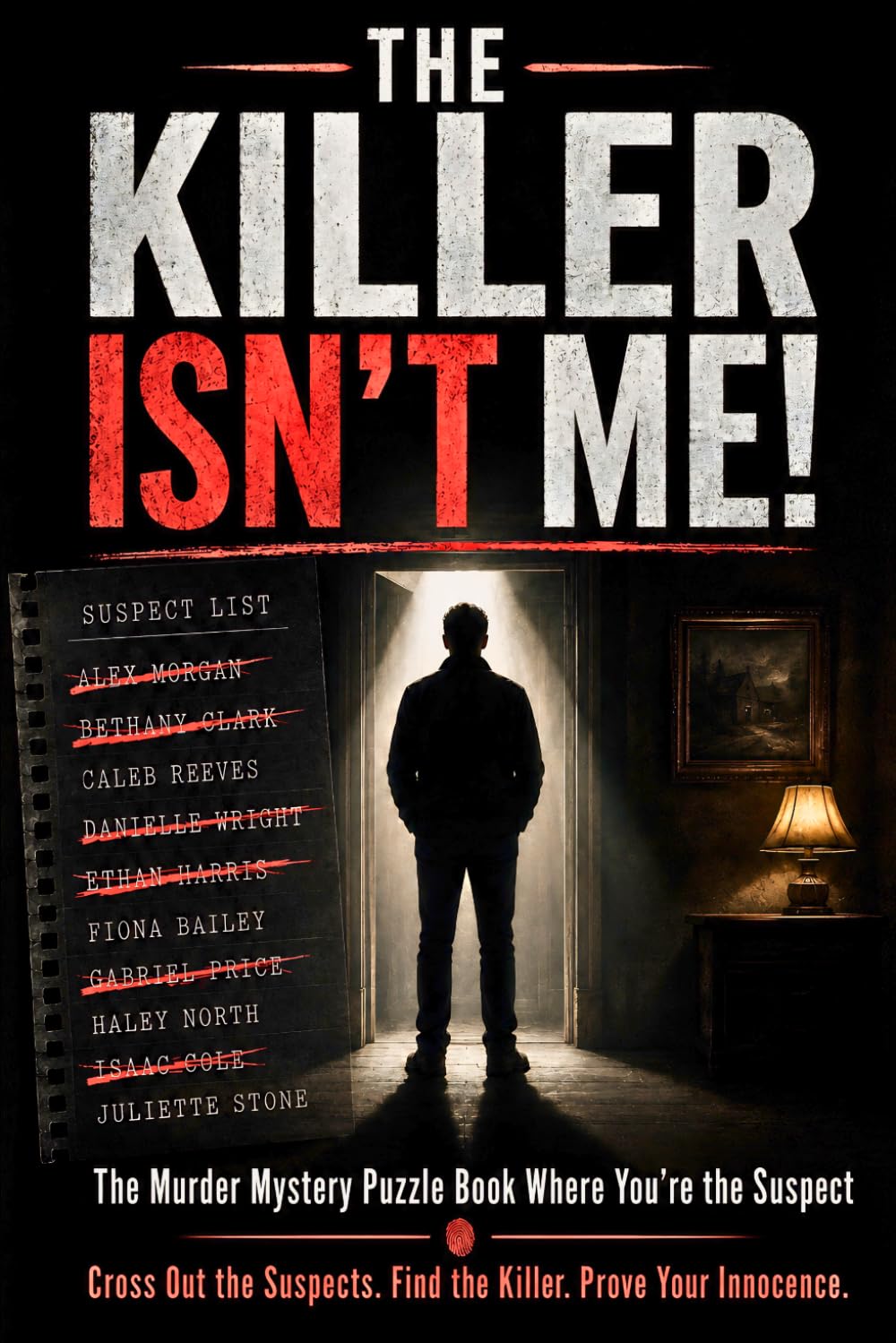 The Killer Isn’t Me! - The Murder Mystery Puzzle Book Where You’re the Suspect: An Immersive Whodunnit Logic Puzzle and Elimination Game for Adults