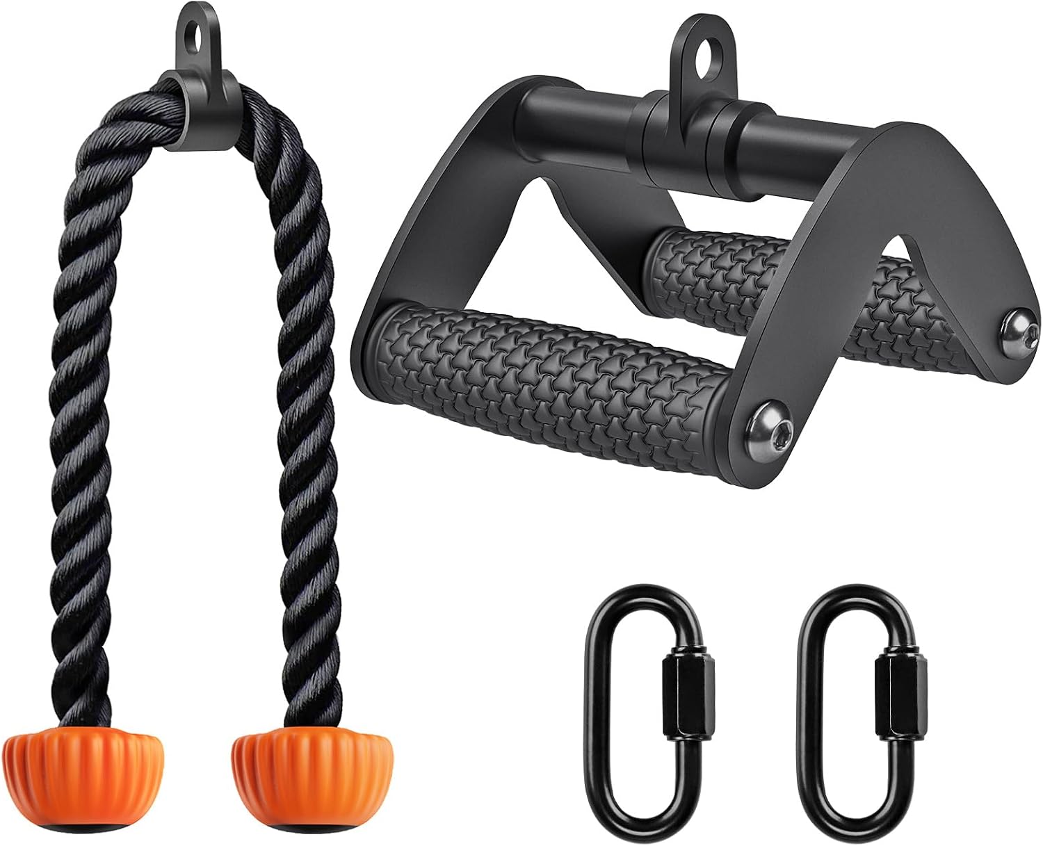 SELEWARE Tricep LAT Pulldown Attachment, Cable Machine Attachment with Non-Slip Soft Rubber Grip, Weight Machine Accessories for Home Gym