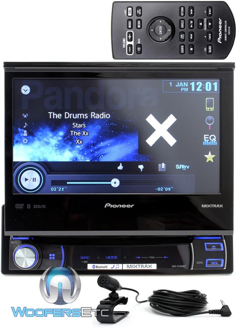 Pioneer AVH-X7500BT Single-DIN Multimedia DVD Receiver