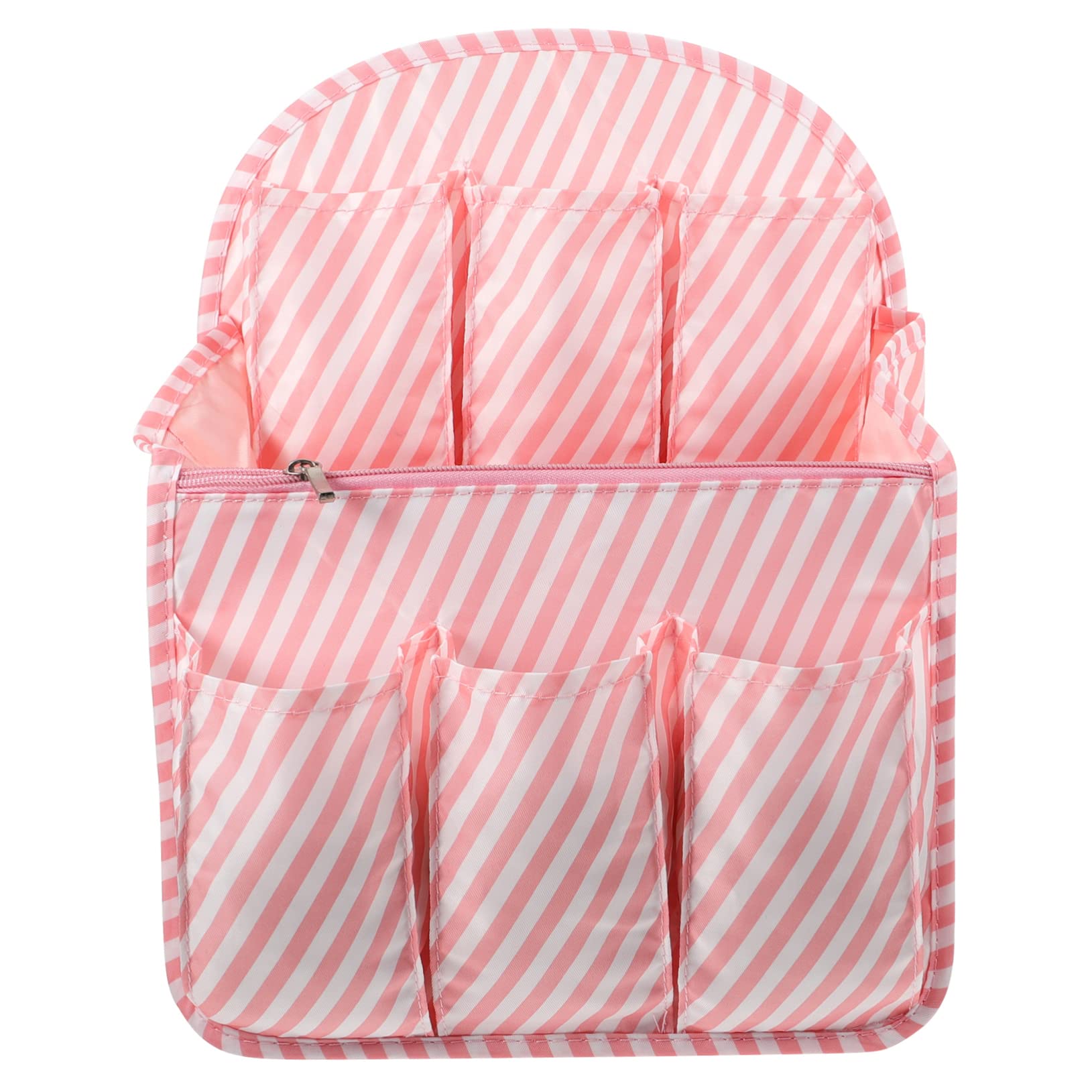 FOMIYES Organizador de Mochila Grande, Nylon Rosa, Bolsa Interior