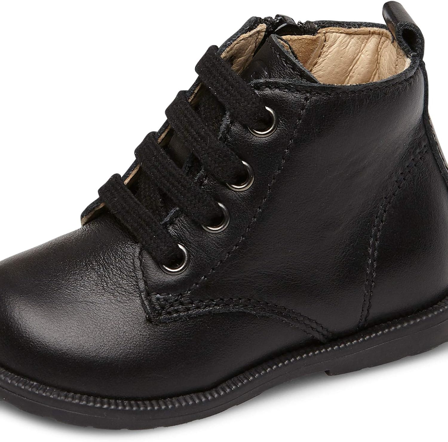 Falcotto Calf Leather Zip Up Ankle Boots with Laces