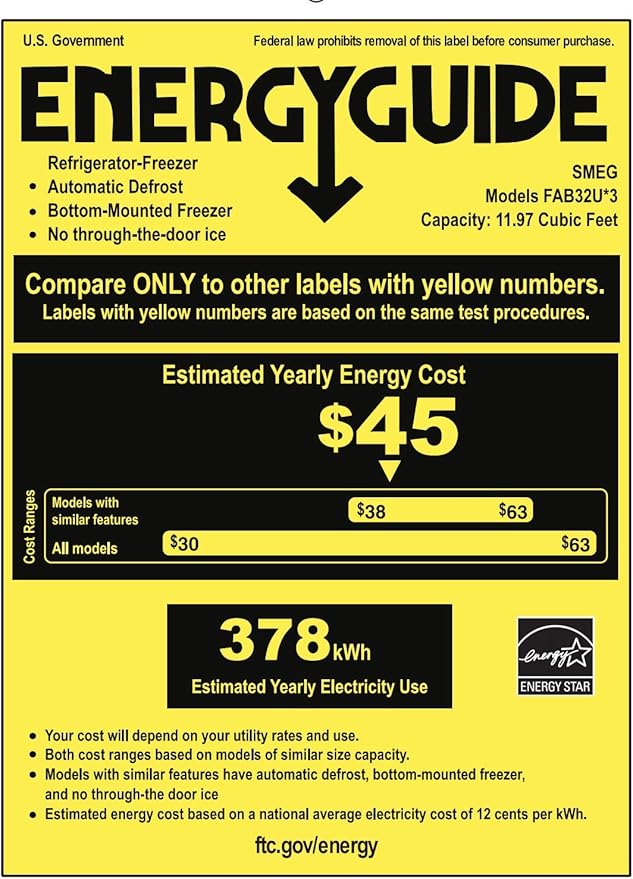 SMEG FAB32URPG3 FAB32 Retro Refrigerator 50s Style Fridge with Bottom Freezer, No-Frost, LED Display & Lighting, LifePlus Zone, Multi-Airflow – 12.2 cu ft – Made in Italy, Pastel Green on Fridge.com