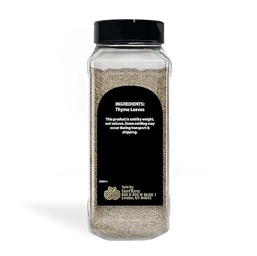 Miniatura 9 de GranAroma Hojas de tomillo 3 oz (85g), corte elegante, hierba tradicional
