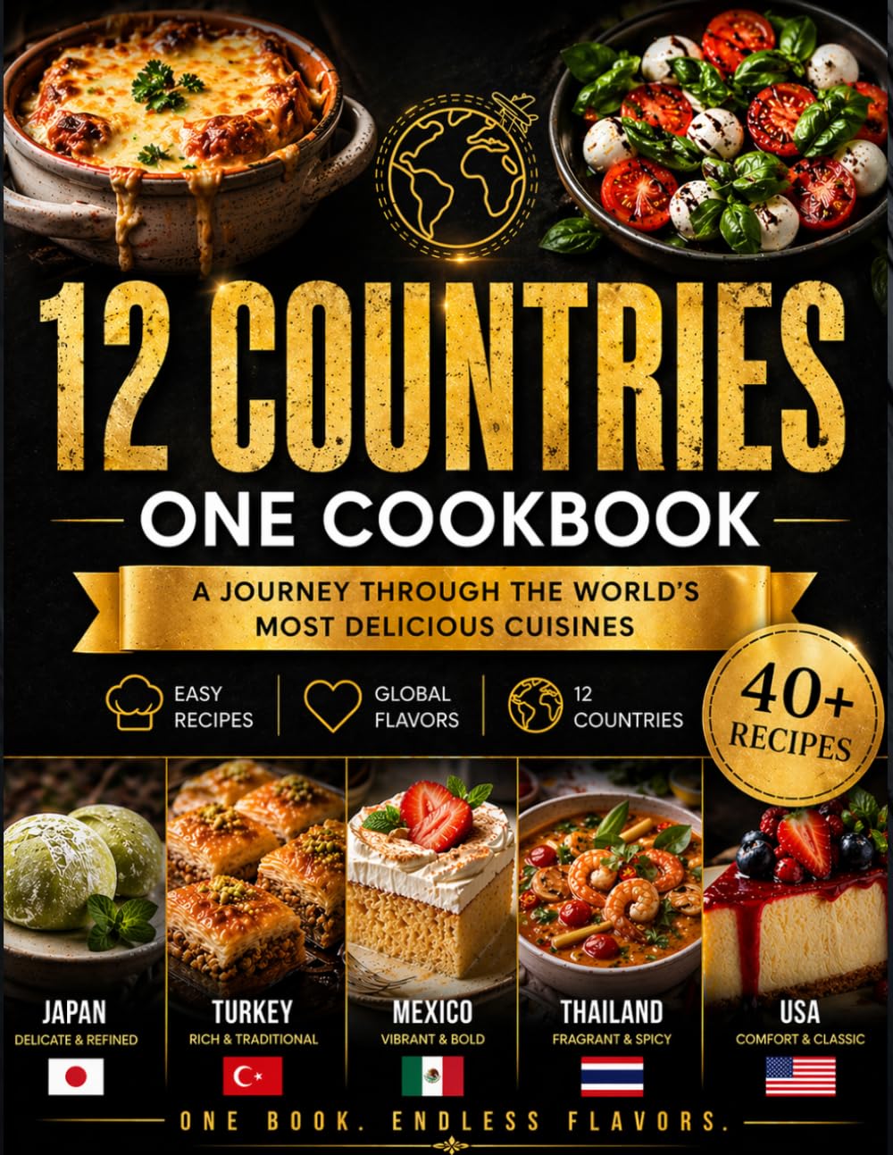 12 Countries, One Cookbook: 40+ Easy Recipes from 12 Countries | Authentic, Simple & Delicious Dishes for Everyday Cooking