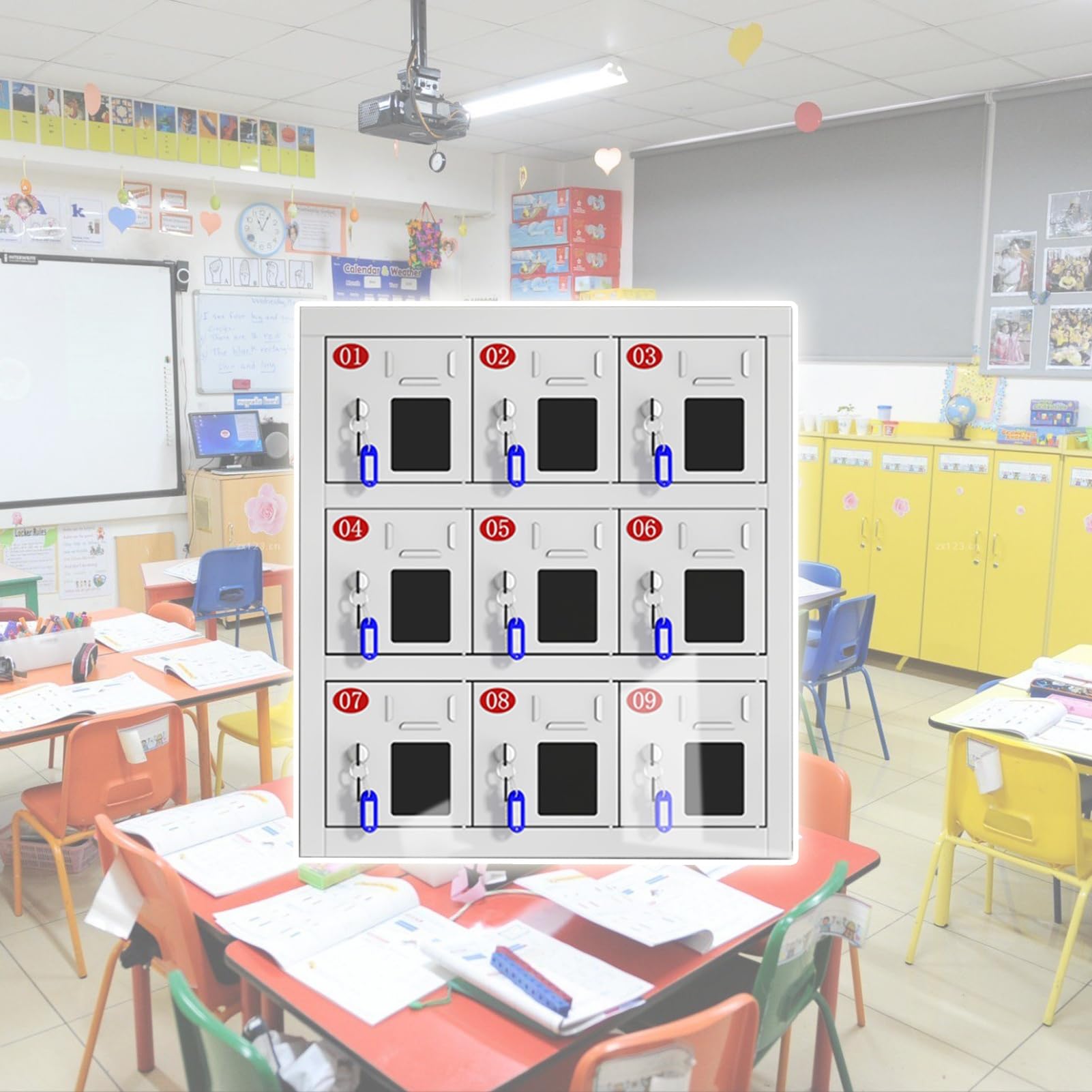Casier sécurisé de téléphone 30 places pour éradiquer les vols et distractions à l'école