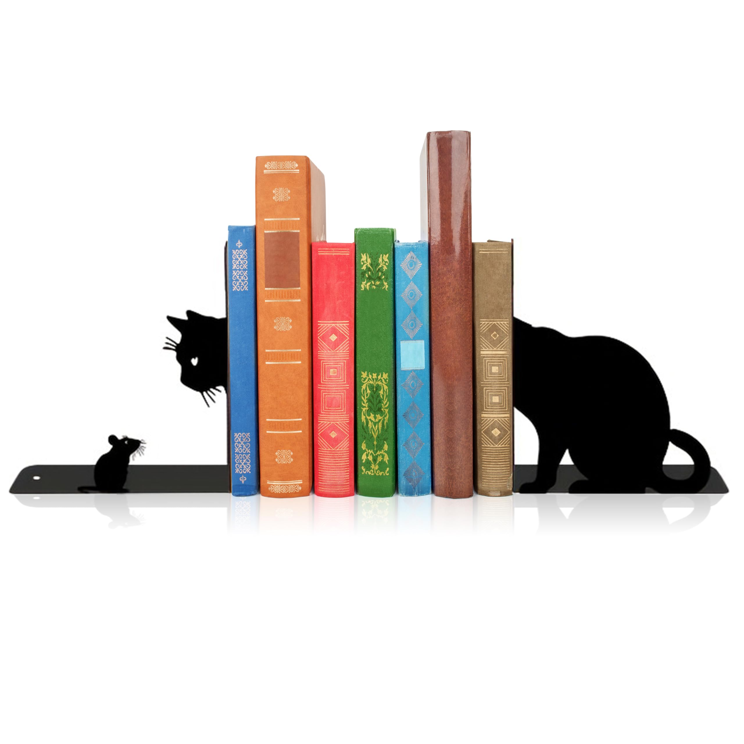 Serre-livres décoratif chat idée cadeau originale pour amateurs de livres