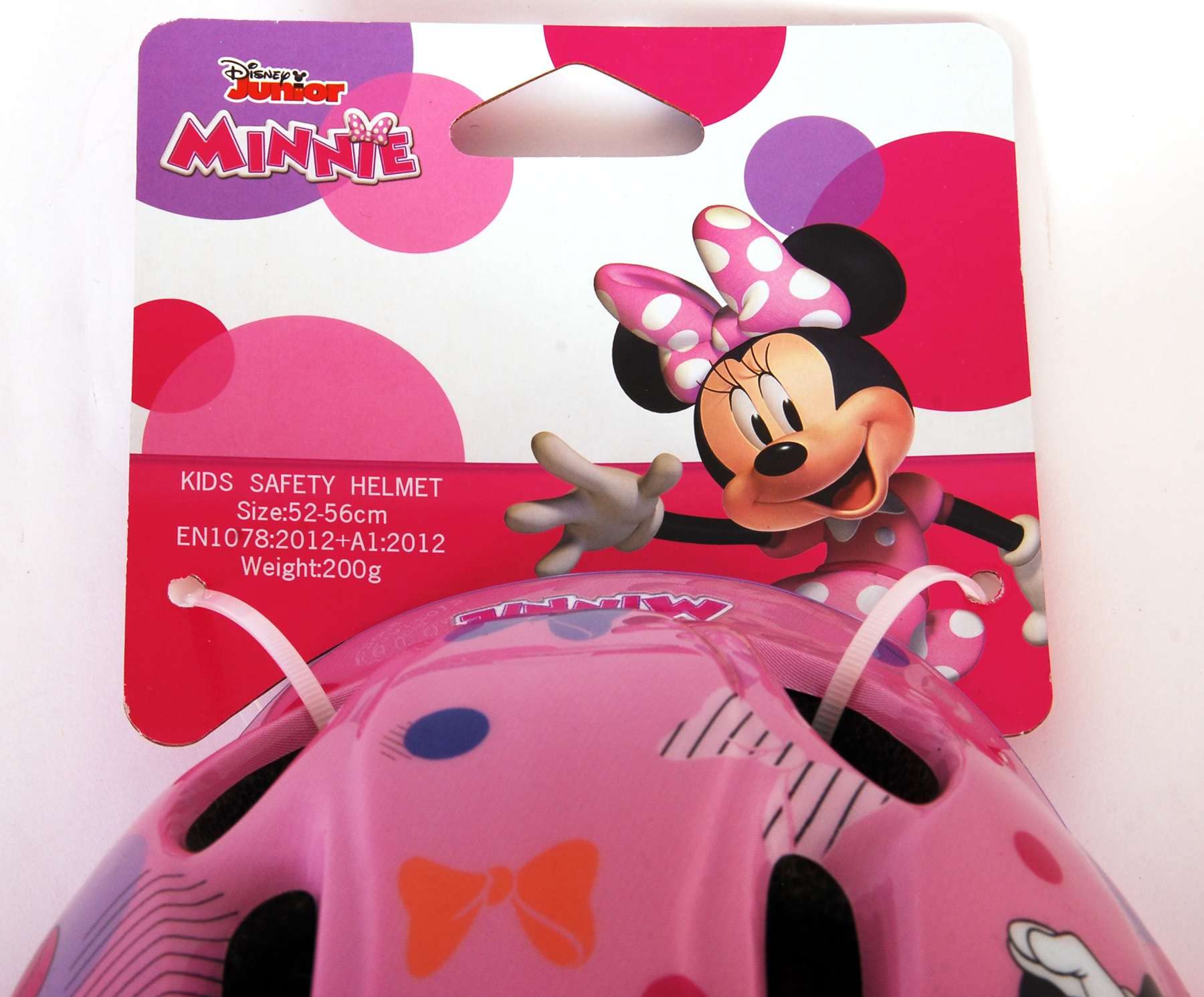 Casco Disney Minnie 35245 para niños de 3 a 12 años, Ajustable, diámetro 52-56 cm