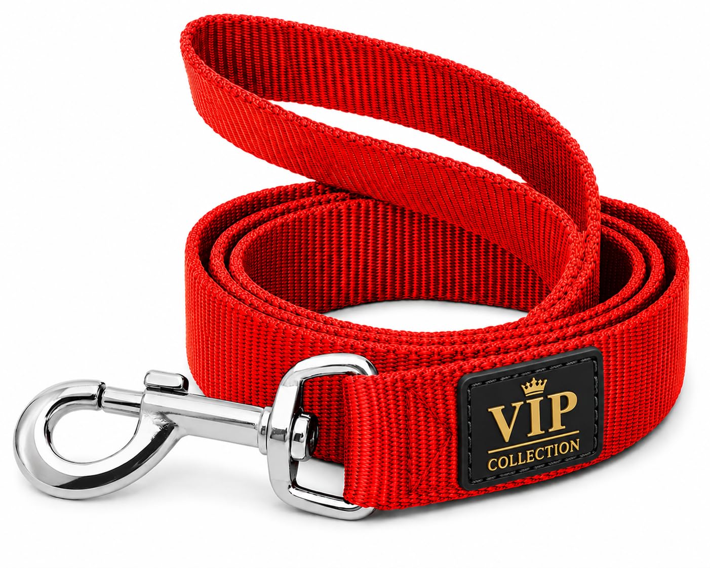 VIPCOLLECTION Dog Collar and Leash Set-Durable, Escape-Proof Adjustable Soft and Stylish for All Breeds Comfortable for Training Walking and Running (Extra Large, Red),86.4 cm 3
