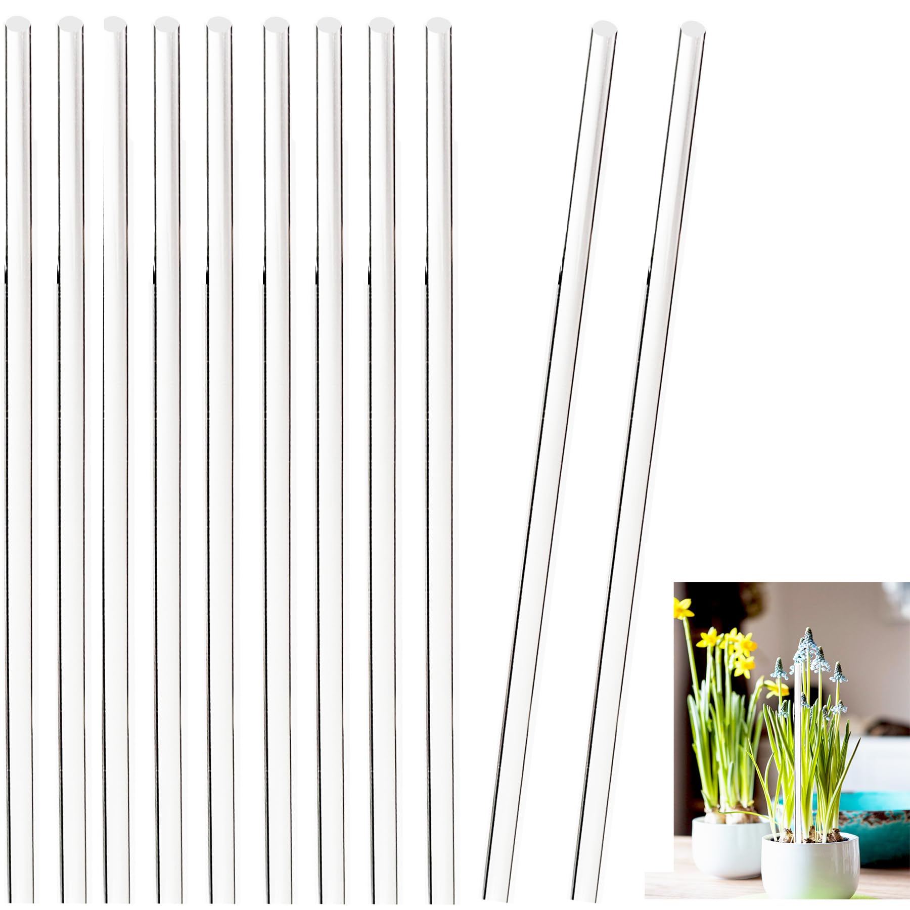 Amazon.com : 30 Pcs 18 Inch Acrylic Plant Stakes Garden Stakes