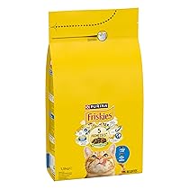 FRISKIES | Gatto | Crocchette complete per Gatti Adulti | Salmone e Verdure | Alimento Completo Ricco di Vitamine e Minerali | Borsa | 1,5 KG