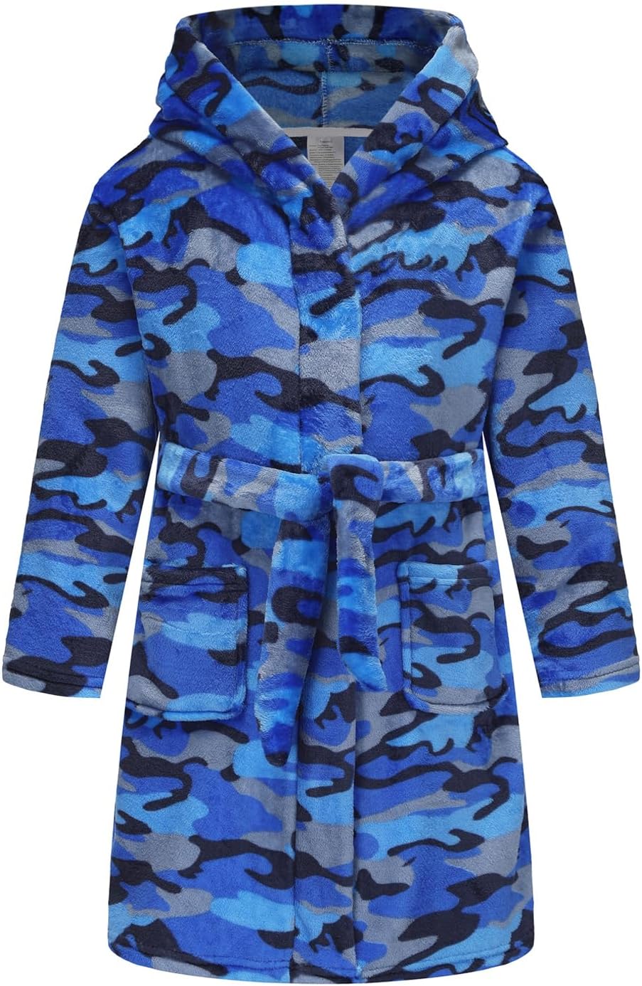 Fraprasty Boys Fleece Robe Hooded Toddler Soft Bathrobe Pajamas Sleepwear for Kids Girls 2-16 Years