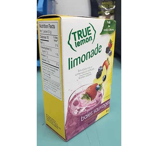 Miniatura 33 de True Lemon - Mezcla de bebida original de limonada Hecho de limón real Sin conservantes, sin edulcorantes artificiales, sin gluten Paquetes