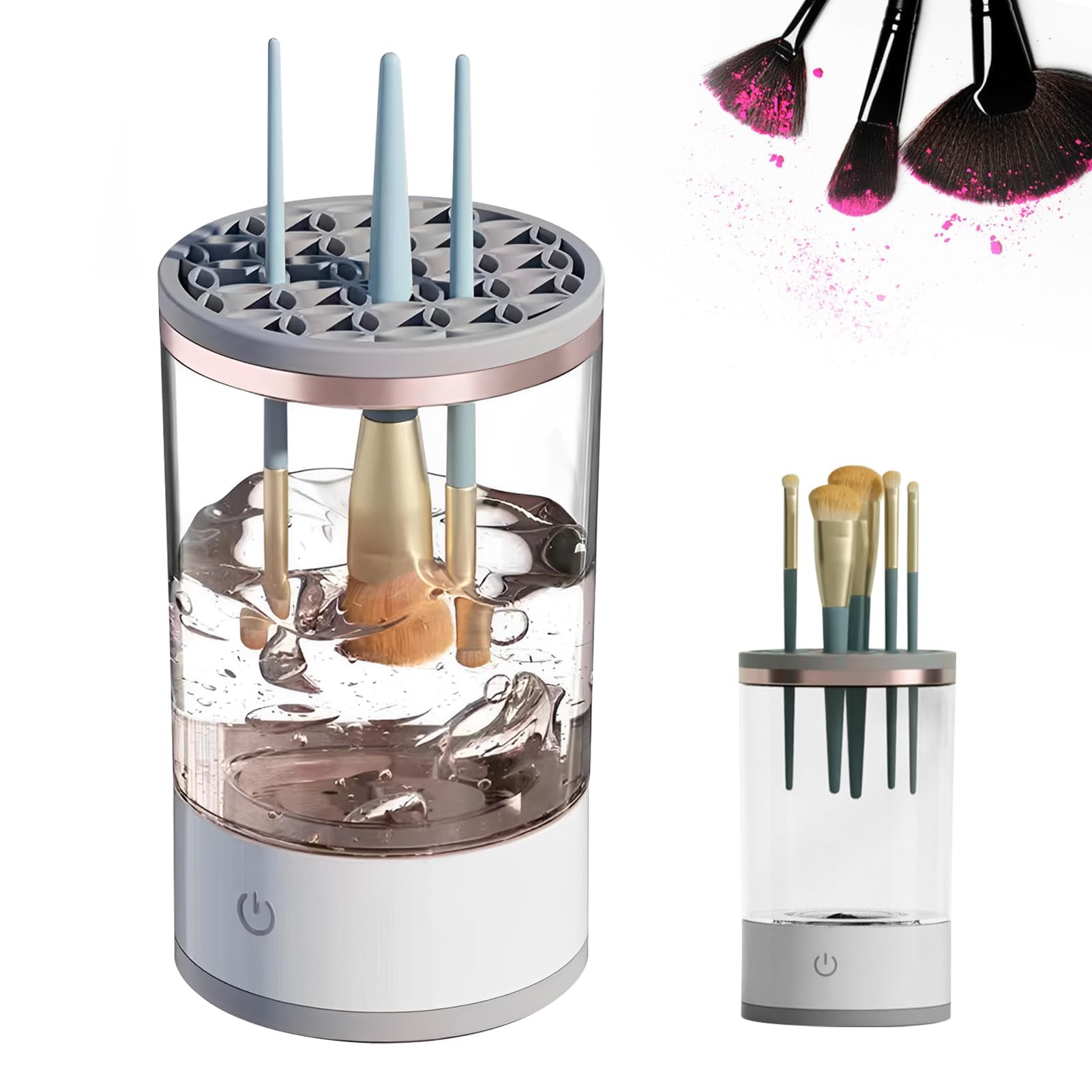 Nettoyant pour pinceaux de maquillage électrique et automatique pour laver vos outils