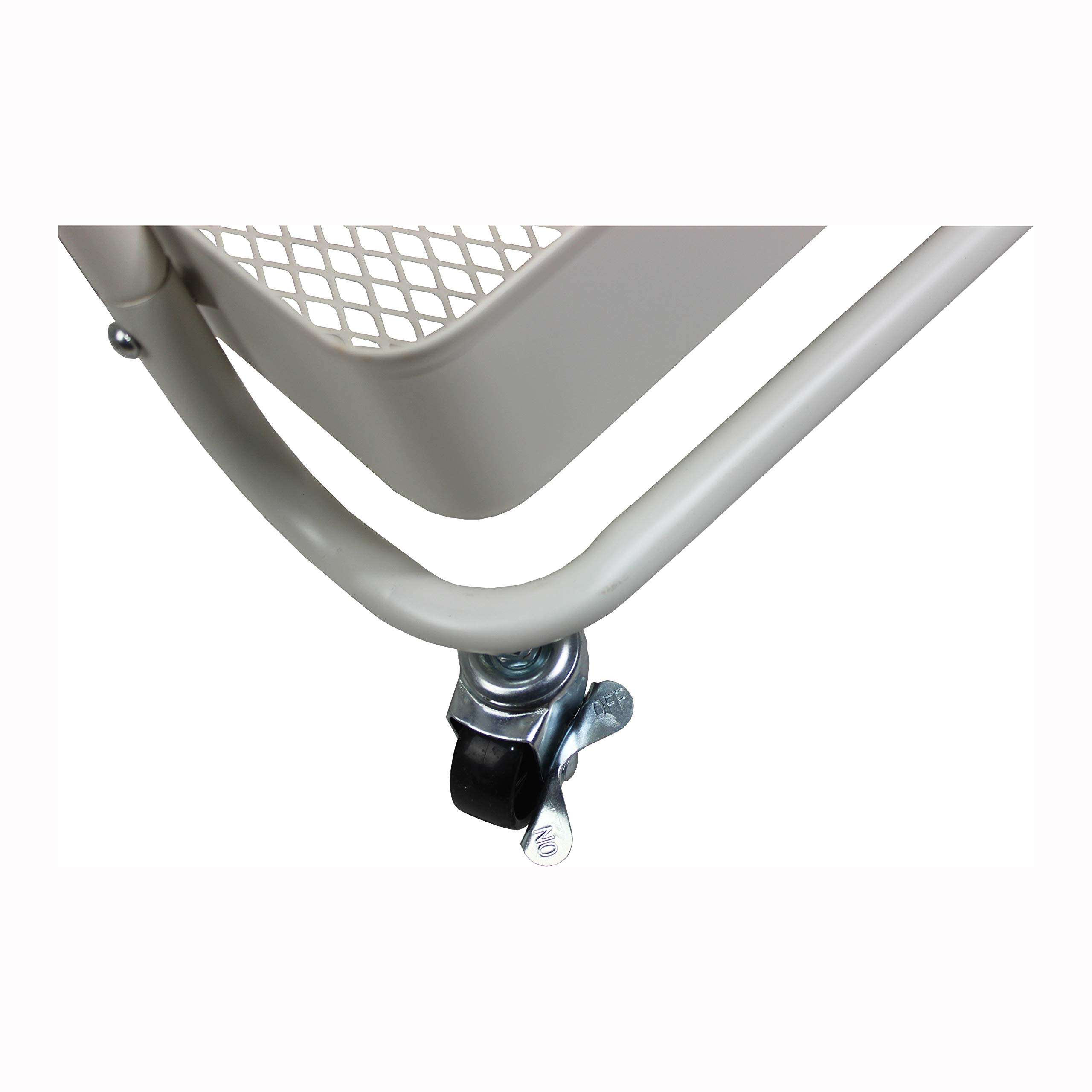 MaxWorks 50175 Chariot de Rangement à roulettes en métal 3 étages