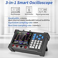 Vista 2 de Kit de osciloscopio digital de mano LCD - 2 canales 3.2 "TFT multímetro Osciloscopio generador de señal Mini Osciloscopio automotriz Ancho de banda