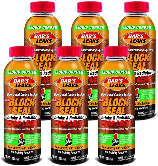 1109-6PK Liquid Copper 'Block Seal' Intake and Radiator Stop Leak - 18 oz., (Pack of 6)
