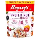 Bagrry’s Crunchy Fruit & Nut Muesli with 30% Fruits, Nuts, Seeds, Bran & Honey – 750G | 16 Power Ingredients | Freeze Dried Fruits, Nuts, Seeds & Cranberries Muesli | No Candy | 38% Rolled Oats, No Corn flakes | Fibre & Protein Rich Breakfast Cereal | No Palm Oil | No Added Preservatives gallery image