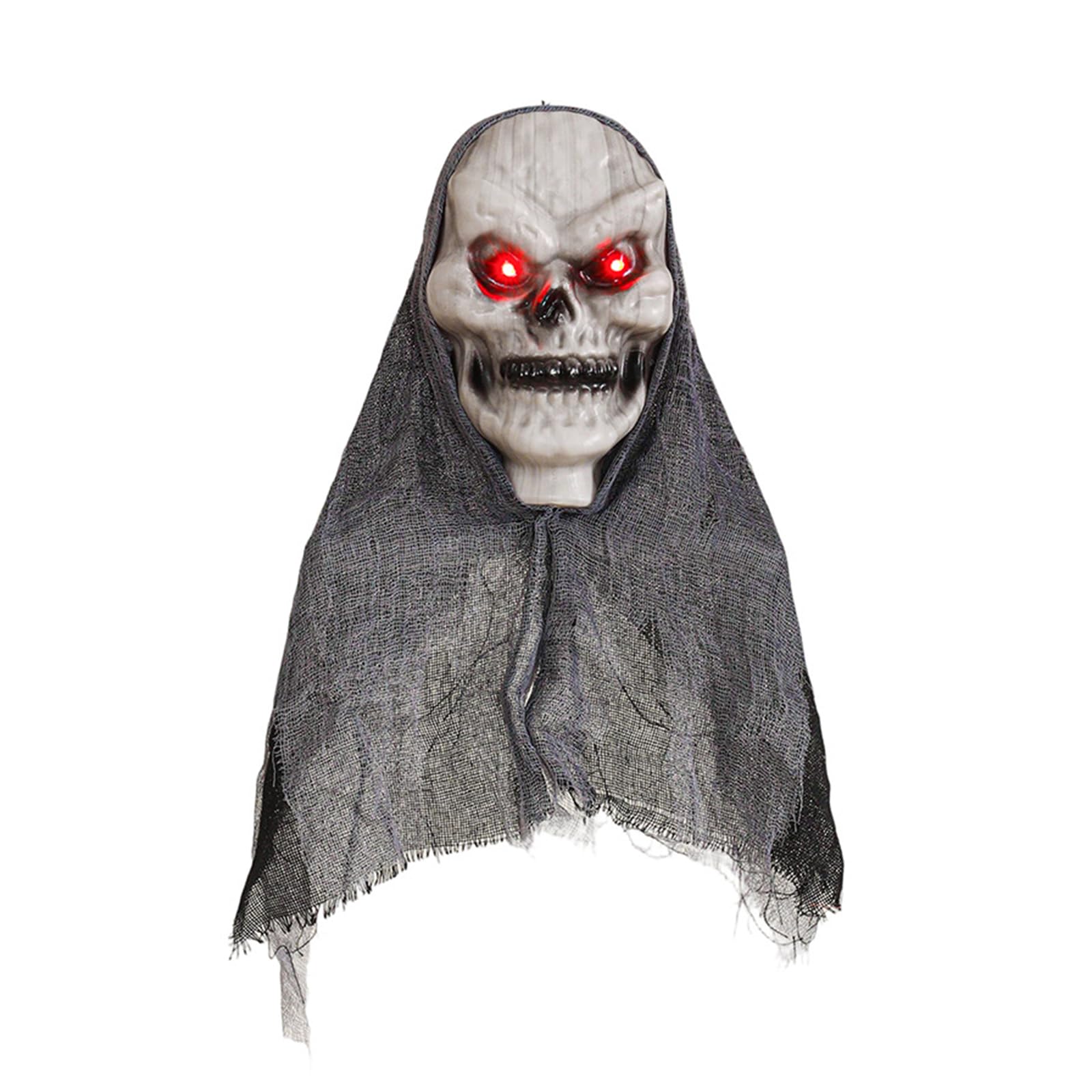 Eerie Hanging Specter Ornament Grisly Skull Head Wall Ornament Halloween Decorations for Outdoor Parties Party Decoration