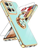 Vista 33 de LeYi para Funda de Teléfono Samsung Galaxy A13-5G: Protector de Pantalla de Vidrio Templado, Soporte Magnético Giratório de Anillo 360°, Borde Negro