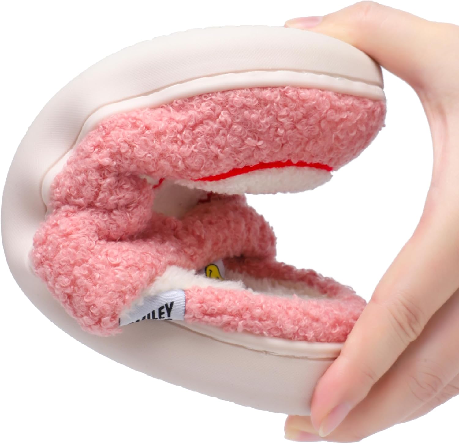 SMILEYWORLD® Womens Mens Smiley Face Slippers丨Comfy Warm Plush Slip On House Shoes丨Retro Funny Happy Smile Soft Memory Foam Slipper Indoor Outdoor - Image 6